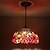 voordelige Eilandlichten-25 cm Ministijl Plafond Lichten &amp; hangers Glas Glas Galvanisch verzilveren Tiffany / Kom 110-120V / 220-240V