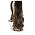 preiswerte Haarteil-Länge hellbraune Perücke Locken Pferdeschwanz 60cm synthetische Körperwelle Hochtemperatur-Draht Farbe 8