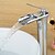 abordables Robinetteries de lavabo-Robinet lavabo - Jet pluie Chrome Set de centre Mitigeur un trouBath Taps / Laiton