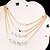 abordables Collares-Mujer Collares con colgantes Collar con perlas Multi capa Moda Perla Perla Artificial Legierung Dorado Gargantillas Joyas Para Boda Fiesta Diario Casual Trabajo