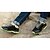 baratos Sapatos Desportivos para Homem-Masculino Conforto Flanelado Primavera Verão Outono Atlético Aventura Conforto Rasteiro Preto Cinzento Azul Real