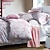 abordables Housses de Couette Contemporaines-Ensembles housse de couette Fleur 4 Pièces Imprimé 1 x Housse de couette 2 x Taies d&#039;oreiller brodées 1 x Drap lit