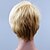 economico parrucca più vecchia-Parrucche sintetiche Liscio Dritto Parrucca Corto Biondo Capelli sintetici Per donna Biondo