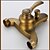 abordables Grifos de ducha-Grifo de ducha - Moderno Cobre Envejecido Conjunto Central Válvula Cerámica Bath Shower Mixer Taps / Latón / Sola manija Dos Agujeros