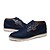 baratos Sapatos Oxford para Homem-Homens Sapatos de camurça Flanelado Primavera / Verão / Outono Conforto Oxfords Azul / Preto / Cinzento