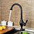cheap Kitchen Faucets-Kitchen faucet - Single Handle One Hole Oil-rubbed Bronze Tall / High Arc Deck Mounted Contemporary Kitchen Taps / Stainless Steel