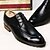 baratos Sapatos Oxford para Homem-Homens Sapatos de vestir Sintético Primavera / Outono Oxfords Marron / Preto / Salto de bloco / Cadarço / Sapatos Confortáveis