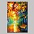 billige Abstrakte malerier-Hang malte oljemaleri Håndmalte Lodrett Moderne Valset lerret (uten ramme) / Strukket lerret