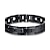 cheap Men&#039;s Bracelets-Men&#039;s Chain Bracelet Fashion European Initial Titanium Steel Bracelet Jewelry Black For Christmas Gifts