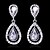 cheap Earrings-Women&#039;s White Crystal Drop Earrings Cubic Zirconia Earrings Jewelry White For 1pc