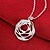 cheap Necklaces-Daniel Wellington 925 sterling silver Hollow Rose Flower medal pendant cremation jewelry