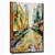 olcso Tájképek-Hang festett olajfestmény Kézzel festett - Landscape Modern Vászon / Nyújtott vászon