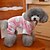 cheap Dog Clothes-Cat Dog Hoodie Jumpsuit Pajamas Polka Dot Casual / Daily Winter Dog Clothes Puppy Clothes Dog Outfits Black Pink Costume for Girl and Boy Dog Polar Fleece S M L XL XXL