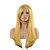 abordables Perruques de déguisement-Femme Perruques synthétiques Sans bonnet Long Raide Blonde Perruques de Costume