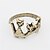 abordables Bagues-anneau de chat rétro personnalisé métal élégant style féminin classique