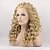 abordables Perruques synthétiques de qualité supérieure-Perruque Lace Front Synthétique Bouclé Bouclé Lace Frontale Perruque Blond Blond Cheveux Synthétiques Femme Blond