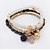 abordables Bracelet-Femme Chaînes &amp; Bracelets Charmes pour Bracelets Mode Multicouches Européen Résine Strass Alliage Eléphant Animal Bijoux Mariage Soirée