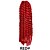 abordables Crocheter les cheveux-Bracelet en crochet 12-24 pouces havane mambo afro torsion extension cheveux rouge