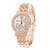 preiswerte Modeuhren-Damen Uhr Armbanduhr Quartz Edelstahl Silber / Gold / Rotgold Schlussverkauf Analog Schmetterling Modisch Golden Rotgold Silber
