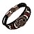 preiswerte Armband-Herrn Damen Perlenarmband Lederarmbänder Leder Armbänder Schmuck Schwarz Für Hochzeit Party Alltag Normal Sport