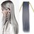 baratos Apliques de cabelo-Longo Cabelo Sintético Alongamento Liso Com Adesivo 1pç Other Diário Mulheres Extensões de Cabelo Natural