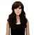 abordables Perruques Synthétiques Sans Bonnet-Perruque de cosplay Perruque Synthétique Droit Droite Perruque Moyen Marron Cheveux Synthétiques Femme Marron