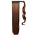 cheap Hair Pieces-24 inch Medium Auburn Clip In Straight Ponytails Wrap Around Synthetic Hair Piece Hair Extension