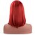 abordables Perruques Synthétiques Sans Bonnet-Perruque Synthétique Droit Droite Perruque Court Rouge Cheveux Synthétiques Femme Rouge