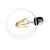 abordables Ampoules électriques-KWB Ampoules Globe LED 780 lm E26 / E27 G95 8 Perles LED COB Imperméable Blanc Chaud 85-265 V / 1 pièce / RoHs