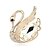 cheap Brooches-Women&#039;s Brooches - Crystal Swan, Animal Party Brooch White / Coffee For Wedding / Party