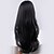 halpa Synteettiset peruukit-Synteettiset peruukit Suora Suora Peruukki Keskikokoinen Musta Synteettiset hiukset Naisten