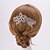 preiswerte Haarschmuck-Silber / Blattgold Blütenform Kristallperle Haarkämme für die Hochzeit Partei Dame