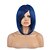 cheap Costume Wigs-Cosplay Short Bob Hair Wig Blue Color Hair Beautiful Synthetic Hair Wig