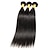 abordables Extensions cheveux colorés naturels-Lot de 3 Cheveux Brésiliens Droit Cheveux Vierges Naturel Tissages de cheveux humains Tissages de cheveux humains Extensions de cheveux Naturel humains / 10A / Droite