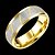 preiswerte Ringe-Eheringe Bandring For Herren Party Hochzeit Alltag vergoldet Titanstahl Goldfarben Weiß / Ring / Statement-Ring / Verlobungsring