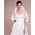 cheap Wedding Veils-One-tier Lace Applique Edge Wedding Veil Fingertip Veils with Embroidery Lace / Tulle / Angel cut / Waterfall