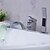 abordables Grifería para bañera-Grifo de bañera - Cascada Cromo Bañera y ducha Sola manija Tres Agujeros