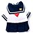 preiswerte Hundekleidung-Katze Hund Kostüme Kleider Welpenkleidung Seefahrer Cosplay Modisch Hundekleidung Welpenkleidung Hunde-Outfits Blau Kostüm für Mädchen und Jungen Hund Baumwolle S M L XL