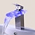 Χαμηλού Κόστους Βρύσες Νιπτήρα Μπάνιου-Μπάνιο βρύση νεροχύτη - LED / Καταρράκτης Χρώμιο Αναμεικτικές με ενιαίες βαλβίδες Μία Οπή / Ενιαία Χειριστείτε μια τρύπαBath Taps / Ορείχαλκος