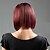 cheap Older Wigs-Synthetic Wig Straight Straight Wig Short Red Mixed Black Synthetic Hair 10 inch Women&#039;s Red