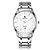 abordables Montres-Hommes Montre Bracelet Quartz Calendrier Etanche Lumineux Montre Décontractée Acier Inoxydable Bande Argent Or RoseNoir Blanc/Argent Or