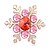 cheap Brooches-Women&#039;s Brooches - Crystal Snowflake Party Brooch Purple / Red / Blue For Wedding / Party