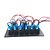 baratos Interruptores para automóveis-iztor8p painel de plástico azul lâmpadas 6p on-off interruptor basculante + led azul tomada de alimentação + USB Car Charger + voltímetro