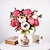 abordables Flores artificiales-Flor de mesa de estilo europeo de seda 1 rama con 8 flores 1 ramo 47cm