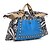 cheap Handbag &amp; Totes-Women Bags PU Canvas Shoulder Bag for Casual Spring All Seasons Blue