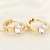 cheap Earrings-Women&#039;s Stud Earrings Huggie Earrings Oval Cut Ladies Fashion Birthstones Earrings Jewelry Golden / Silver For Wedding Party Daily Casual