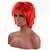 abordables Perruques Synthétiques Sans Bonnet-Perruque Synthétique Droit Droite Perruque Court Rouge Cheveux Synthétiques Femme Rouge