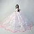 זול אביזרים לבובות-חתונה שמלות ל Barbiedoll תחרה / אורגנזה שמלה ל הילדה של בובת צעצוע