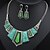 cheap Jewelry Sets-Necklace / Earrings Resin Earrings Jewelry Red / Blue / Green For Party Birthday Gift Daily Casual Engagement