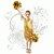 abordables Tenues de danse enfants-Robes(Jaune,Elasthanne,Danse latine)Danse latine- pourEnfant Paillettes / Frange (s) Spectacle Danse latine Taille moyenne